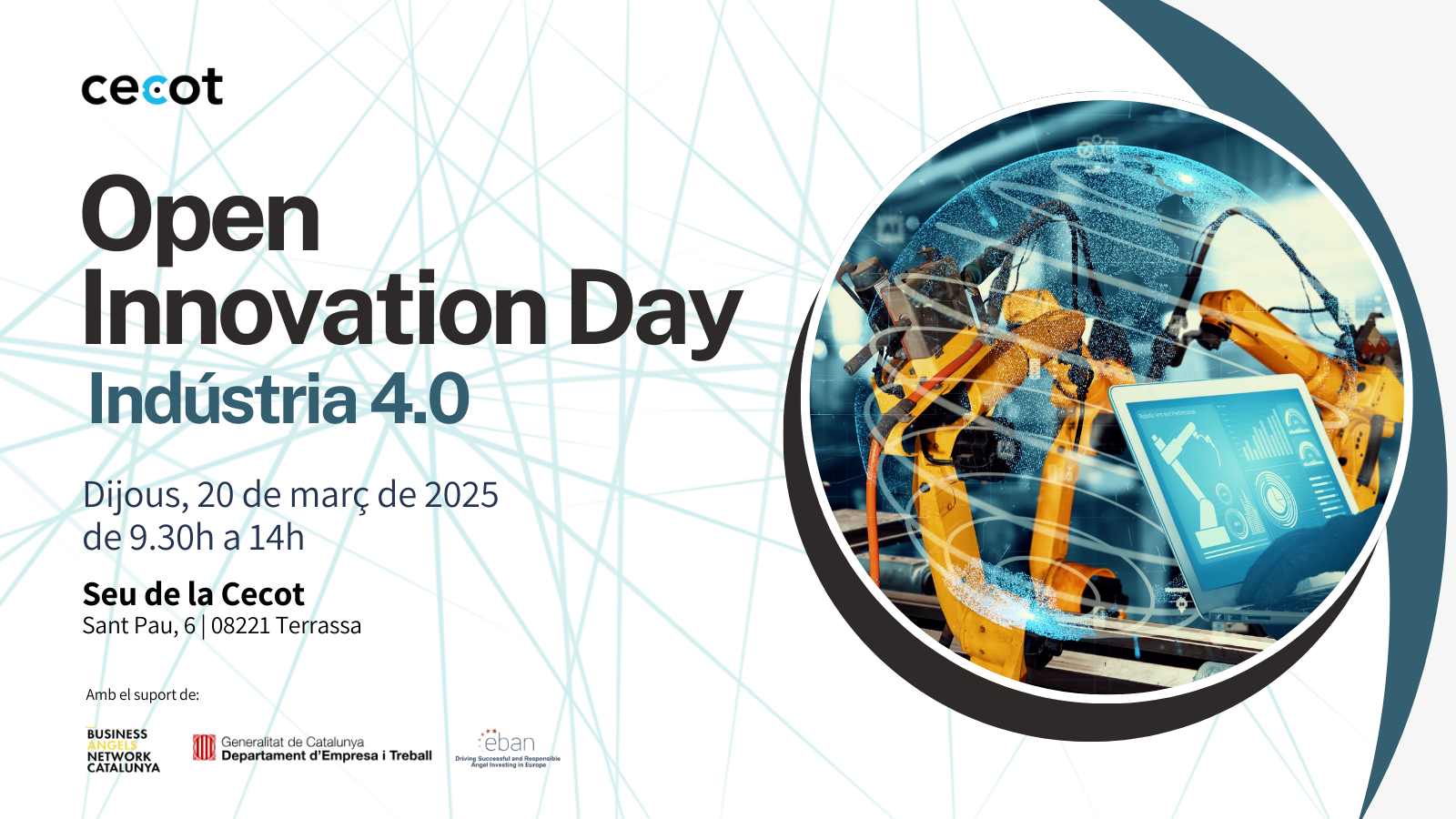 L’OPEN INNOVATION DAY Indústria 4.0, PRESENTA A VUIT EMPRESES EMERGENTS DEL SECTOR INDUSTRIAL