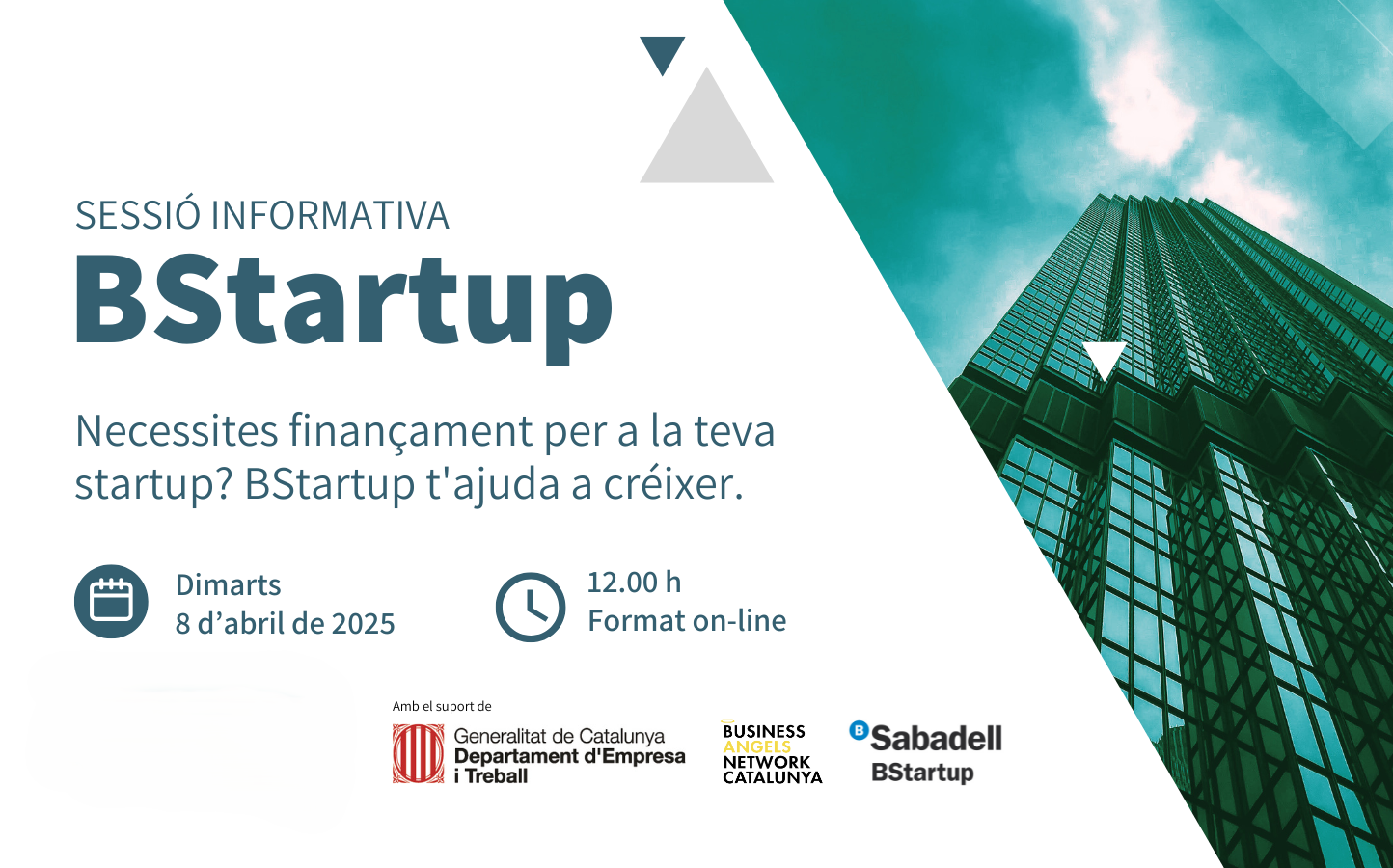 JORNADA INFORMATIVA BSTARTUP DE BANC DE SABADELL, EN EL MARC DEL PROGRAMA EMPRÈNCAT
